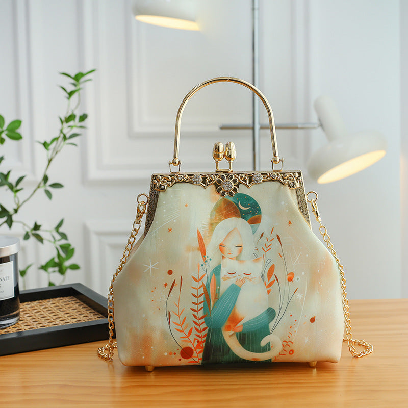 Ethereal Blossom Clutch Bag