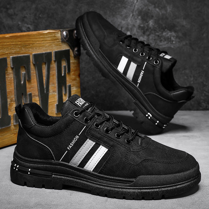 Men's Durable Lug-Sole Streetwear Casual Shoes