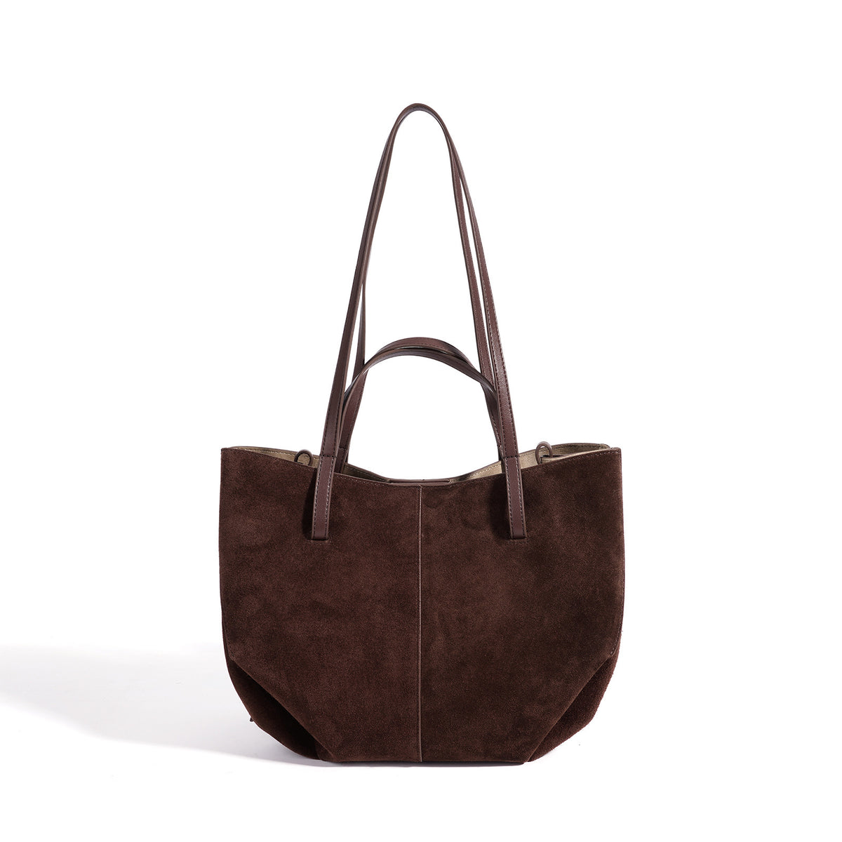 Frosted Suede French Handbag