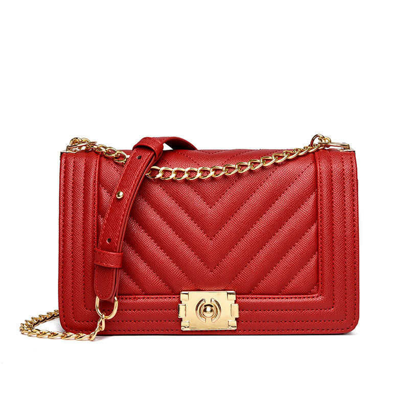 Vela Quilted Chain Crossbody Bag