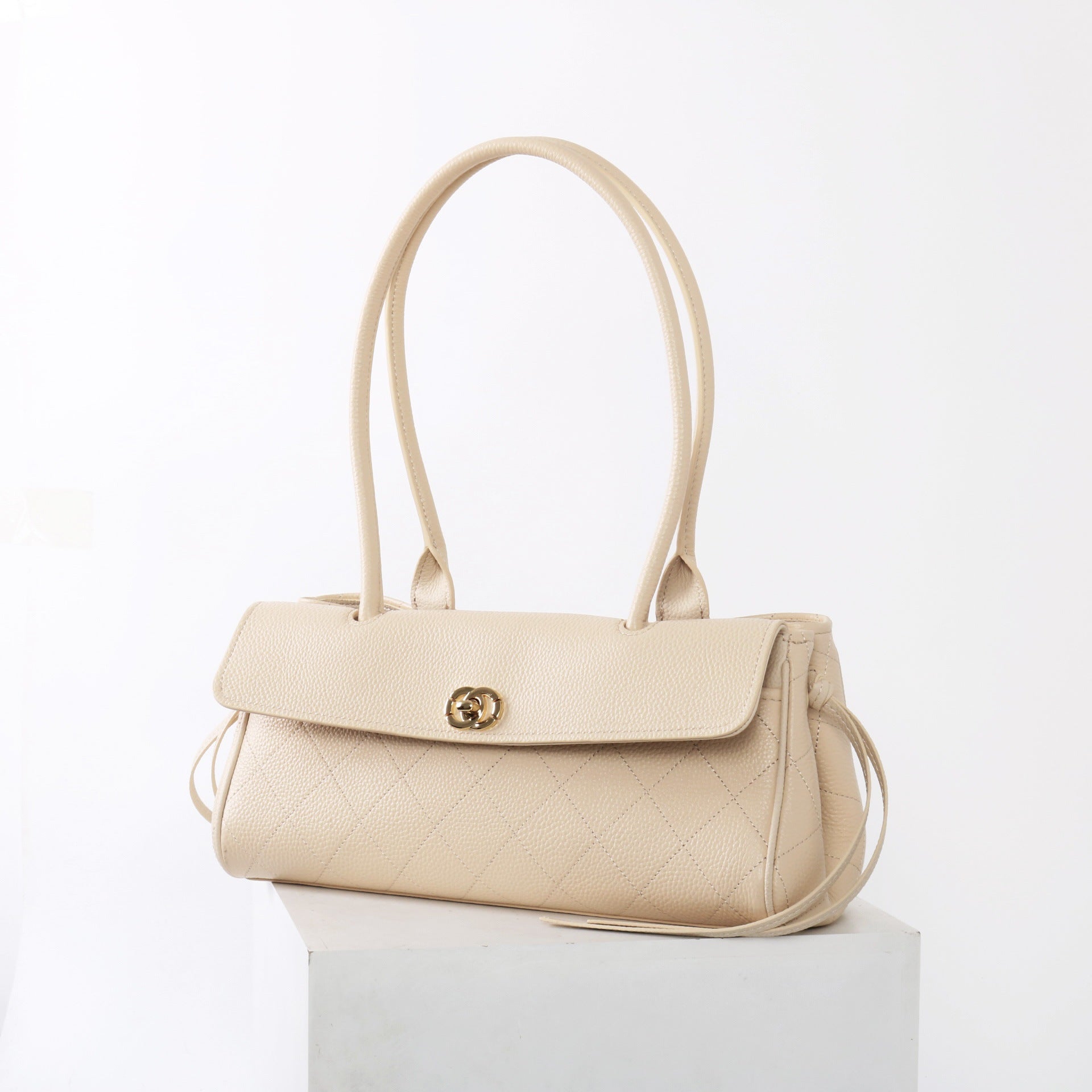 Prestige Rose Clasp Shoulder Bag