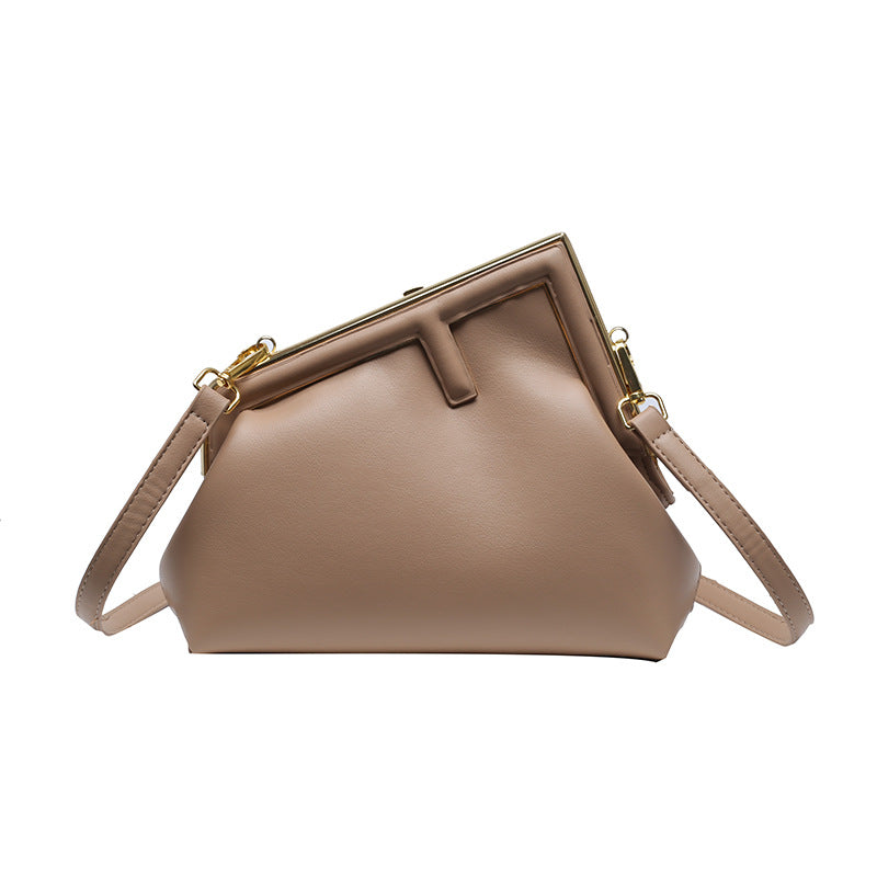 Sleek Clasp Crossbody Bag