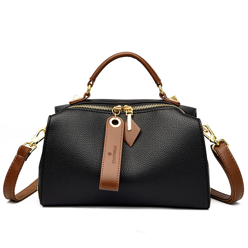 Retro Soft PU Leather Handbag For Women