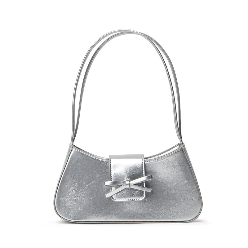 Elowen Silver Bow Underarm Shoulder Bag