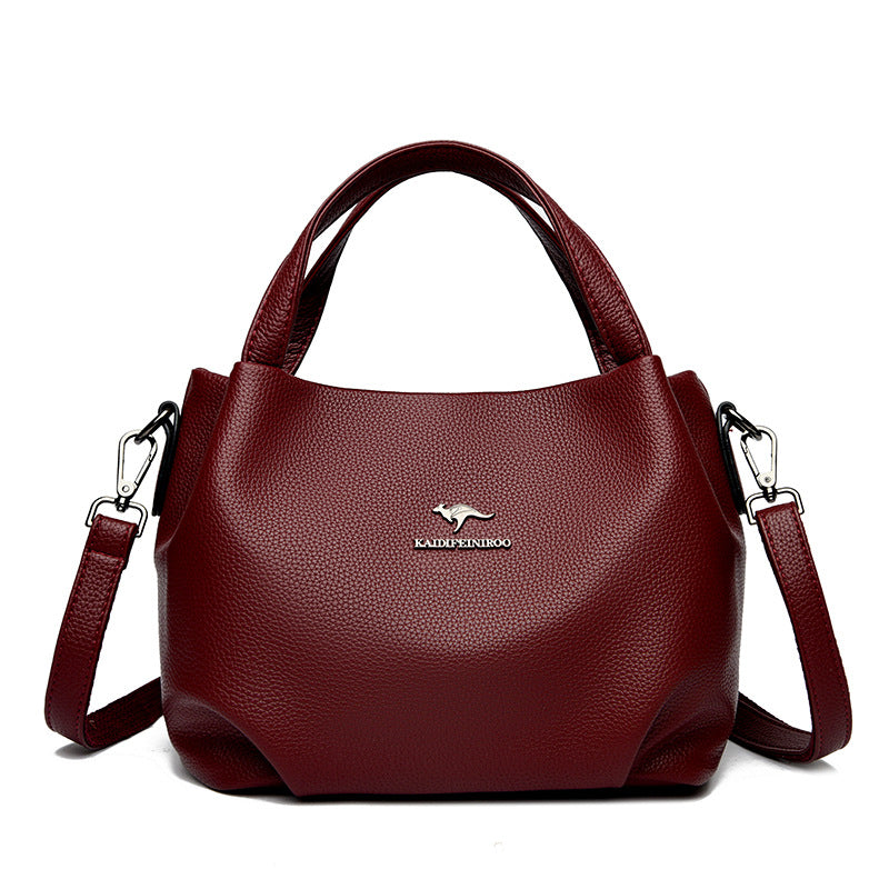 Luna Soft Solid Leather Handbag