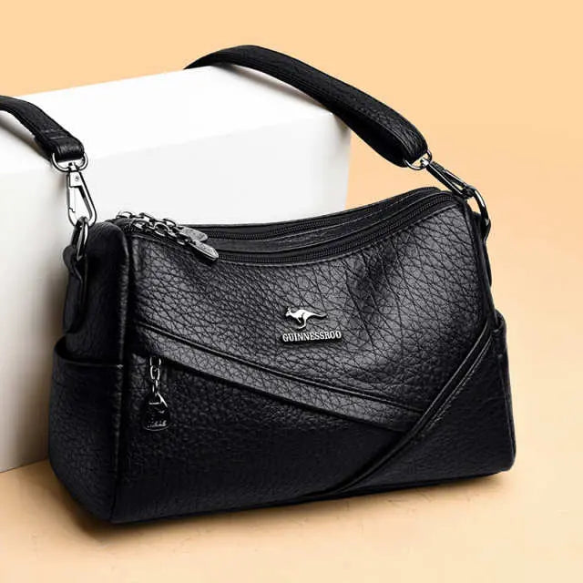 Modern Soft Leather Shoulder Bag