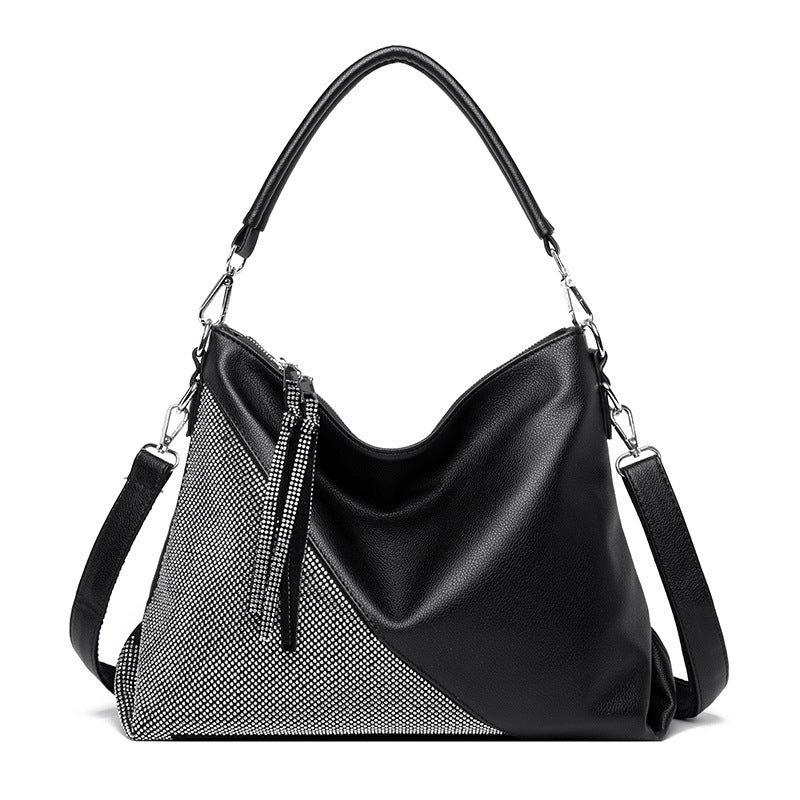 Sparkle Stone Diamond Embellished Large Shoulder Bag