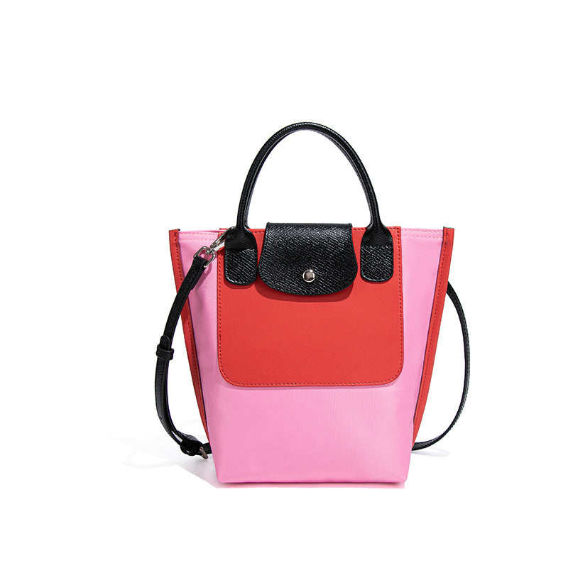 Contrast Frame Convertible Handbag