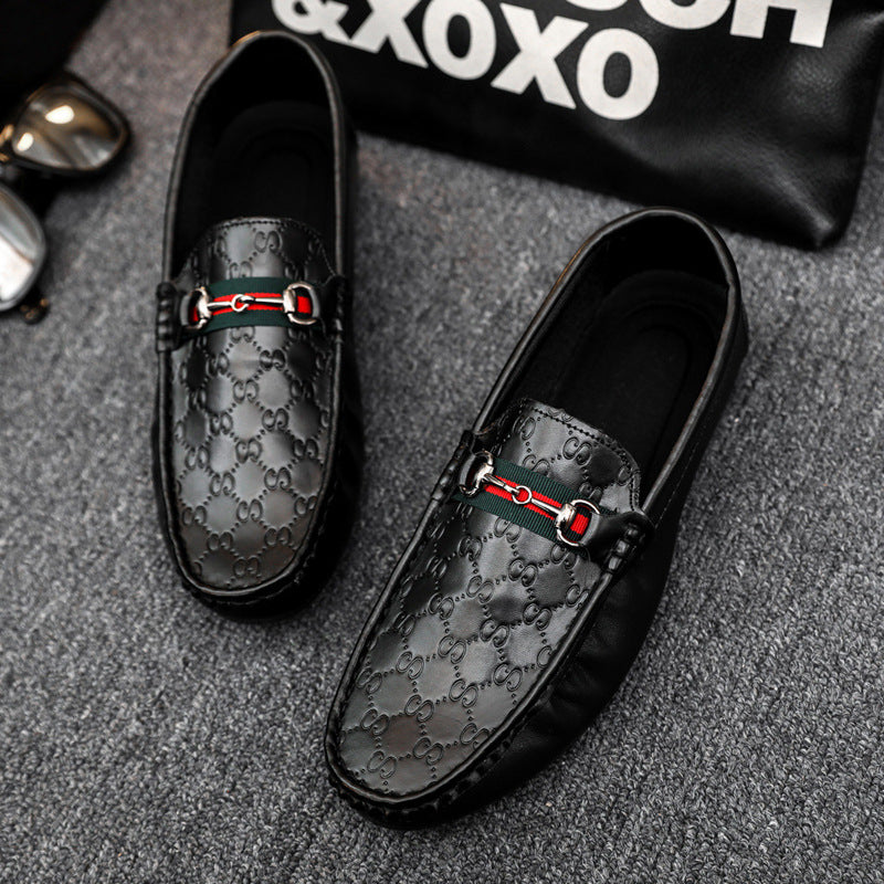 Men's Monogram Motif Dress Loafers