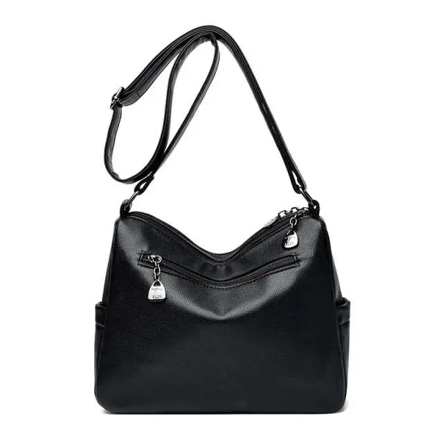 Global Chic Embossed Shoulder Bag