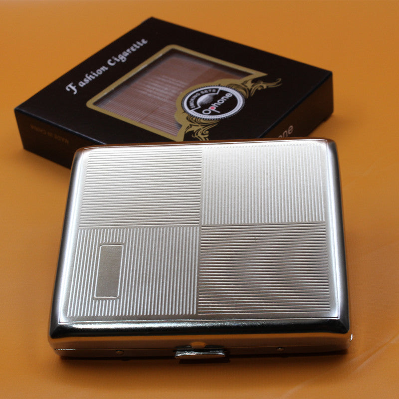 Embossed Steel Men’s Cigarette Case