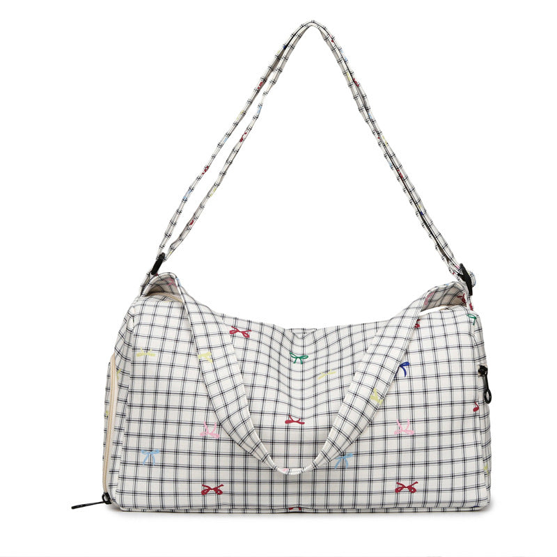 Verona Women’s Plaid Travel Shoulder Bag