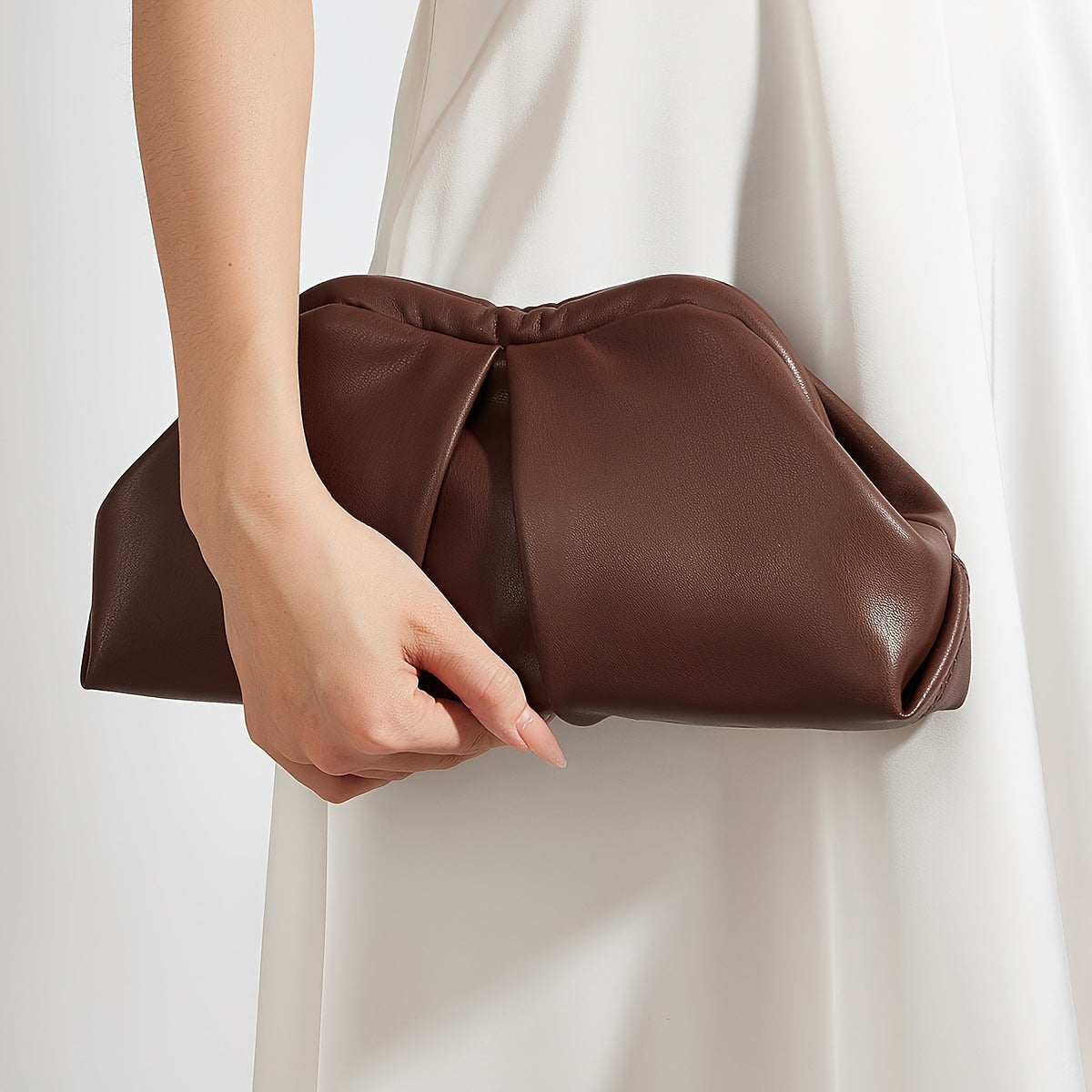 Pleated Cloud Women's Clutch Bag