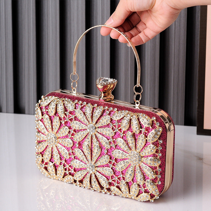 Glam Spark Diamond Clutch