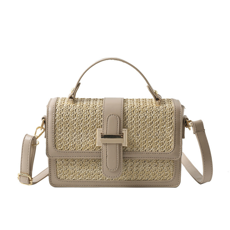 Woven Charm Crossbody Bag