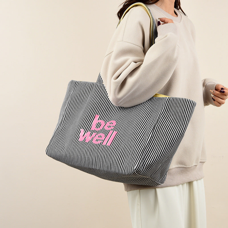 ColorWave Women’s Canvas Tote Bag