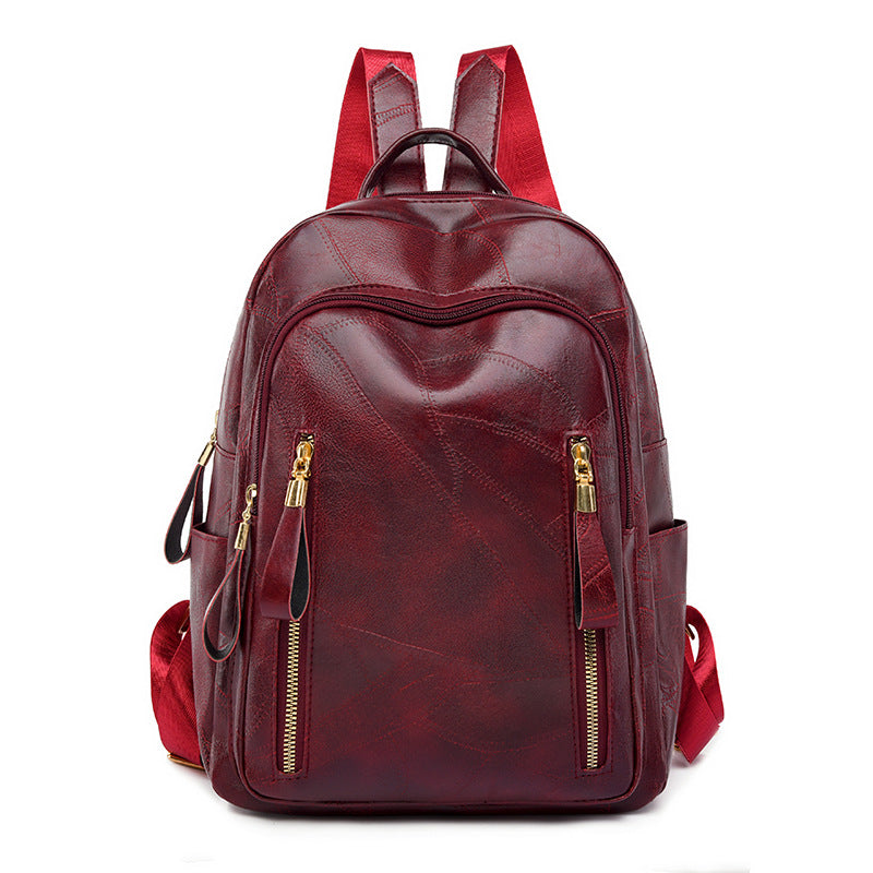 Vintage Soft Leather Backpack For Women