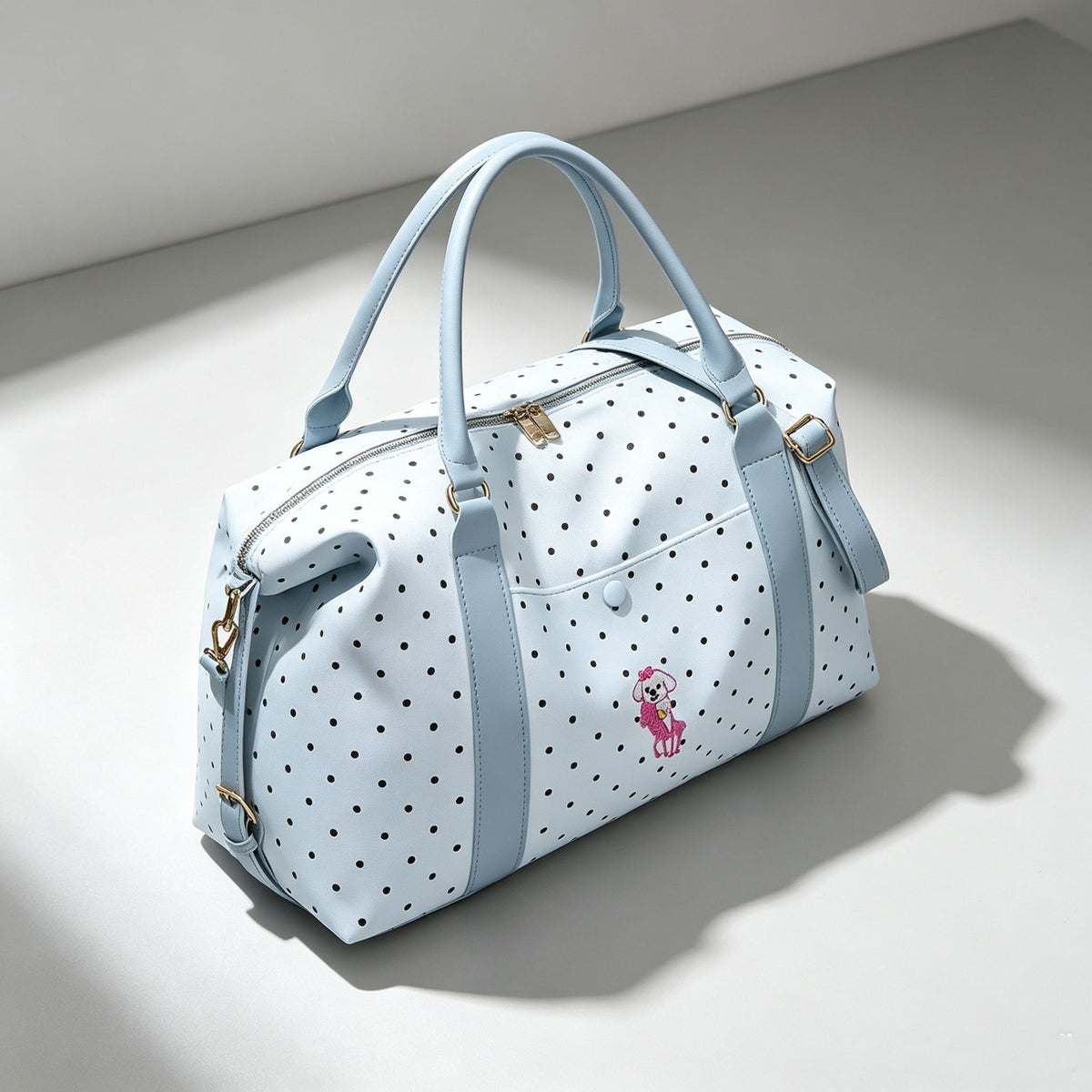 Polka Dot Travel Duffle Bag