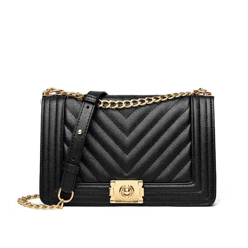 Vela Quilted Chain Crossbody Bag