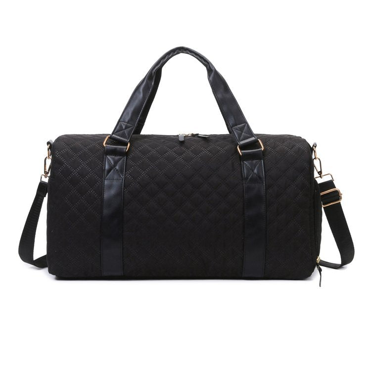 Chic Diamond Quilt Gym Duffel Bag
