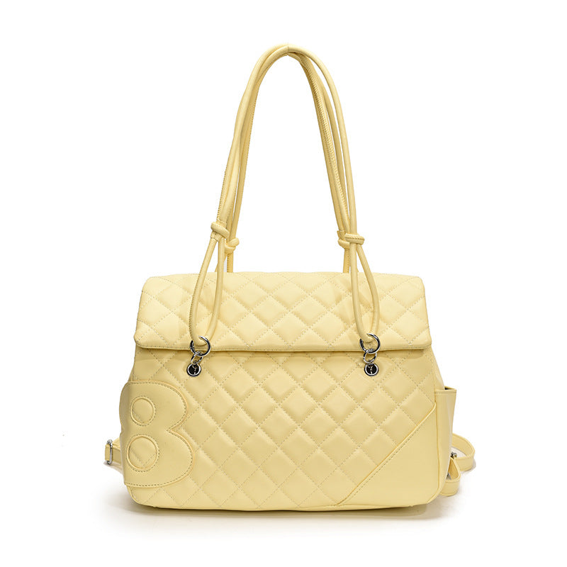 Cushion Grid Convertible Shoulder Bag