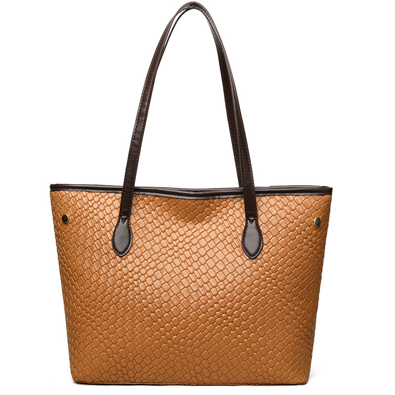 Minimalist Cognac Tote Bag