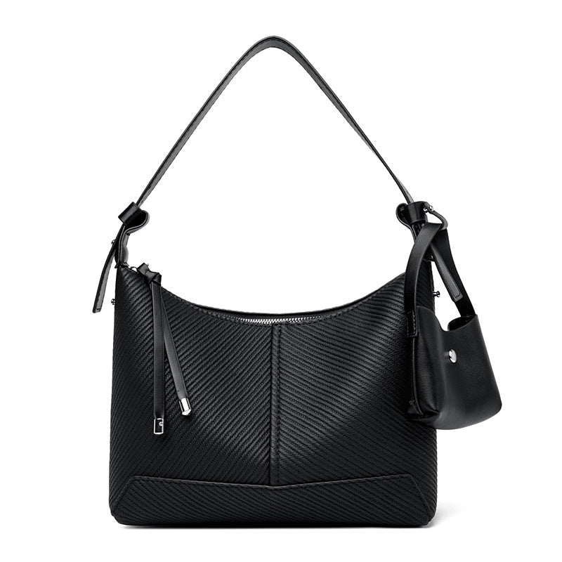 Soft Leather Niche Underarm Shoulder Bag For Women