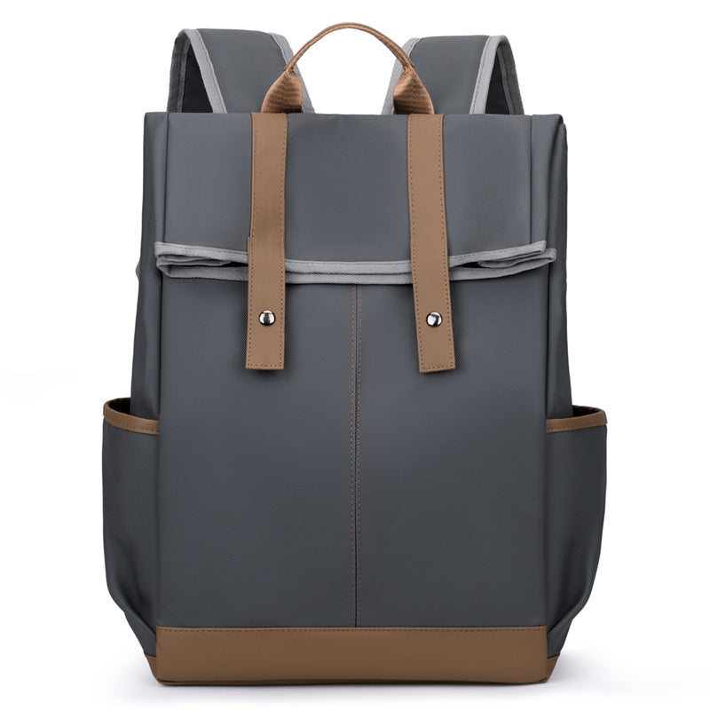 Color Block Flap Backpack