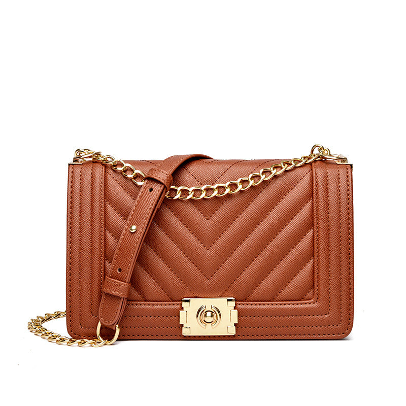 Vela Quilted Chain Crossbody Bag