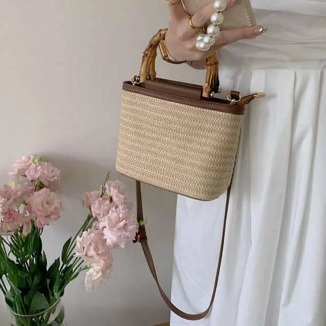 Woven Straw Small Bag