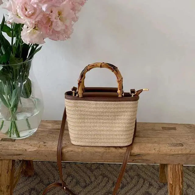 Woven Straw Small Bag