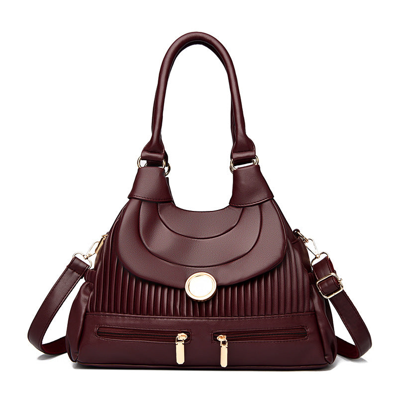 Elegant Pleated Shoulder Bag For Women