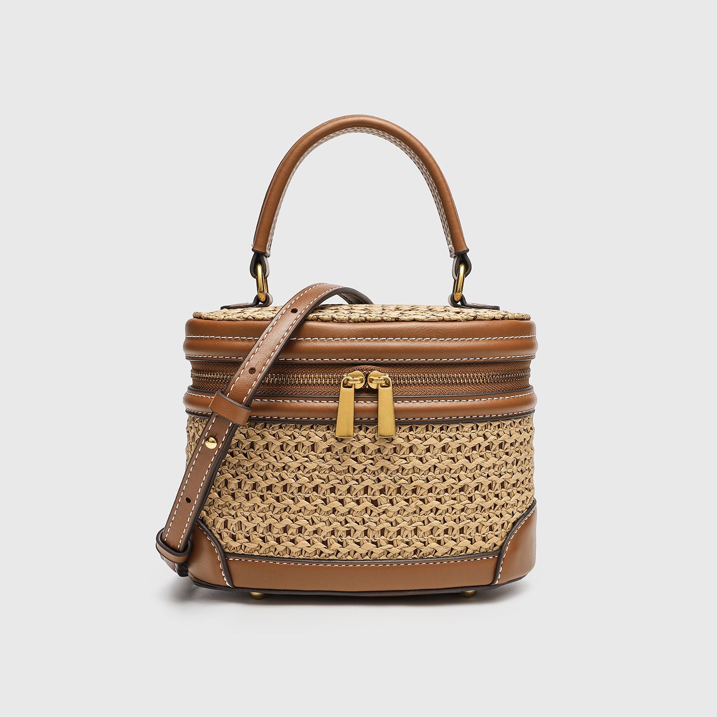 Cove Textured Canvas Mini Bucket Bag