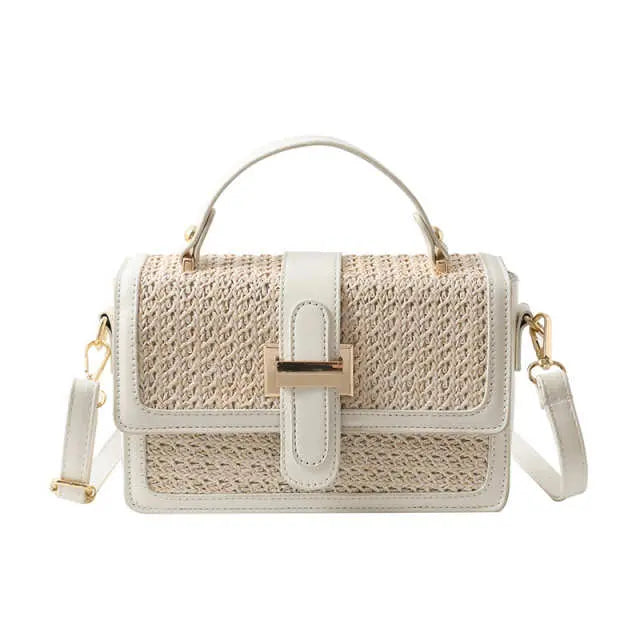 Woven Charm Crossbody Bag