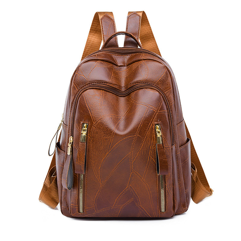 Vintage Soft Leather Backpack For Women