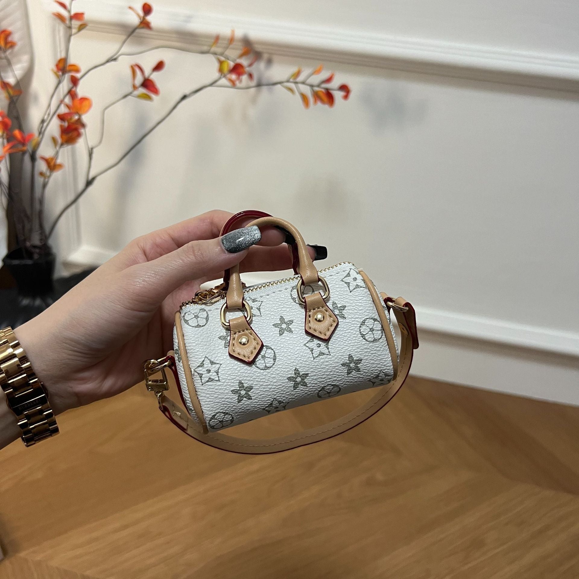 Mini Bag Charm – Cute Lipstick & Key Holder