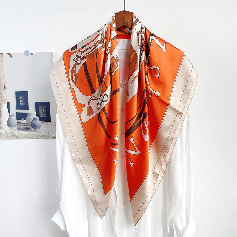 Elegant Large Silk Scraf For Women