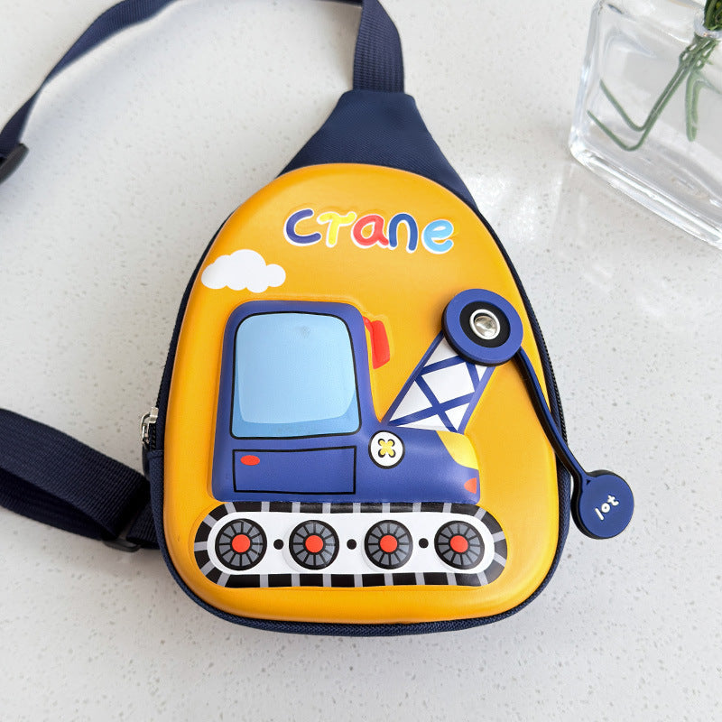 3D Construction Kids Crossbody Bag