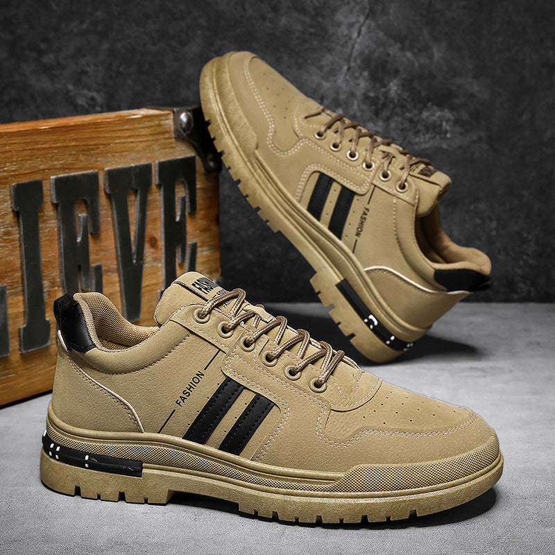 Men's Durable Lug-Sole Streetwear Casual Shoes