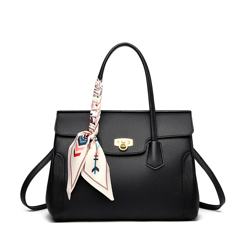 Silk Scarf Birkin Leather Handbag