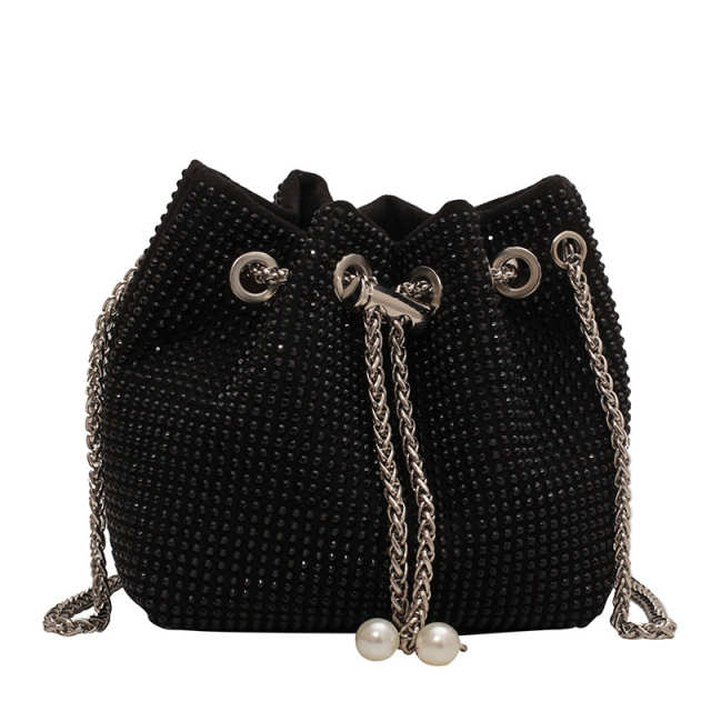 Single Shoulder Messenger Armpit Rhinestone Belt Bag