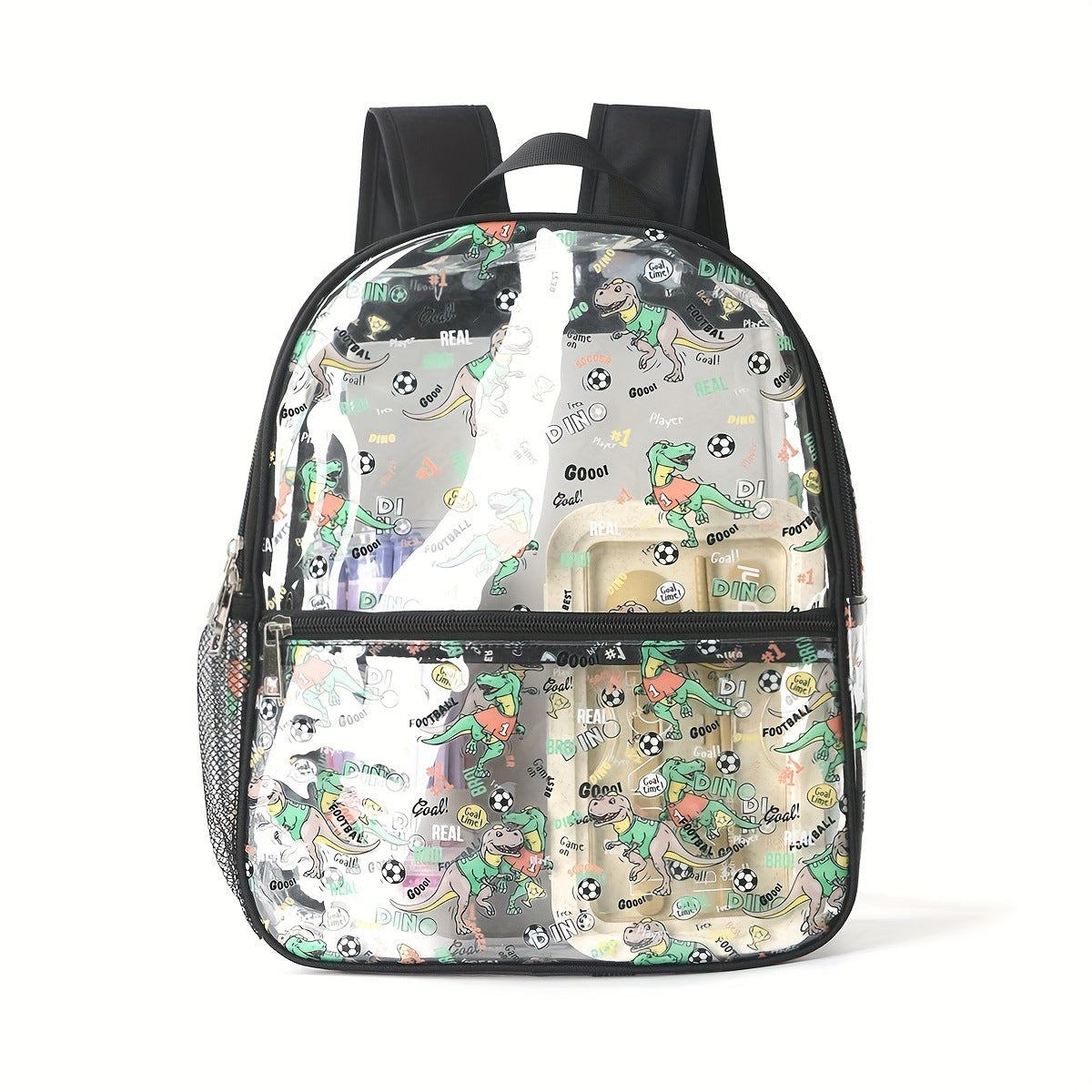 Dino Fun Transparent Kids Backpack