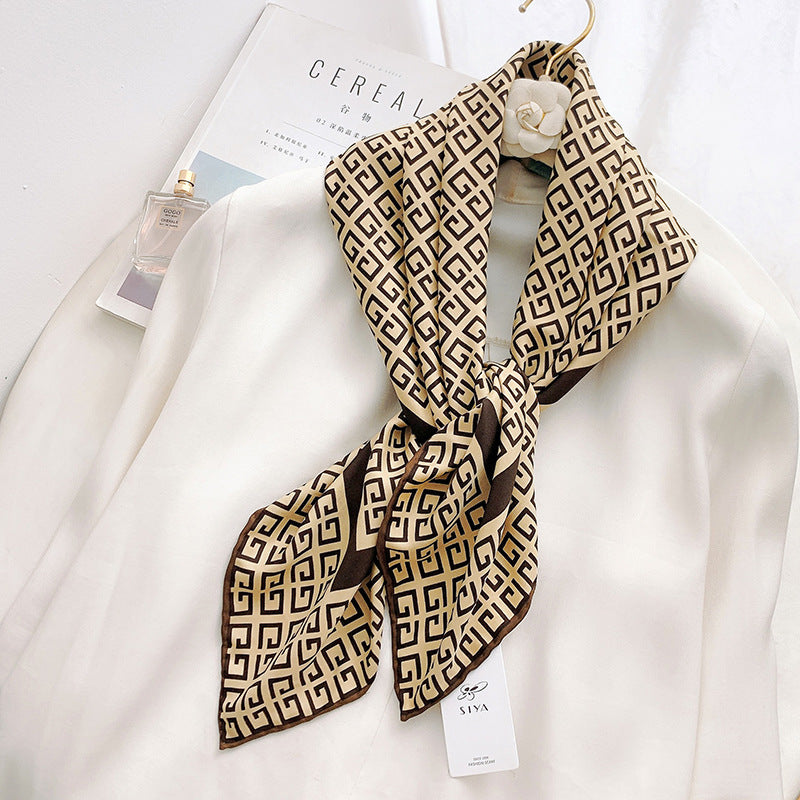 Elegant Large Silk Scraf For Women