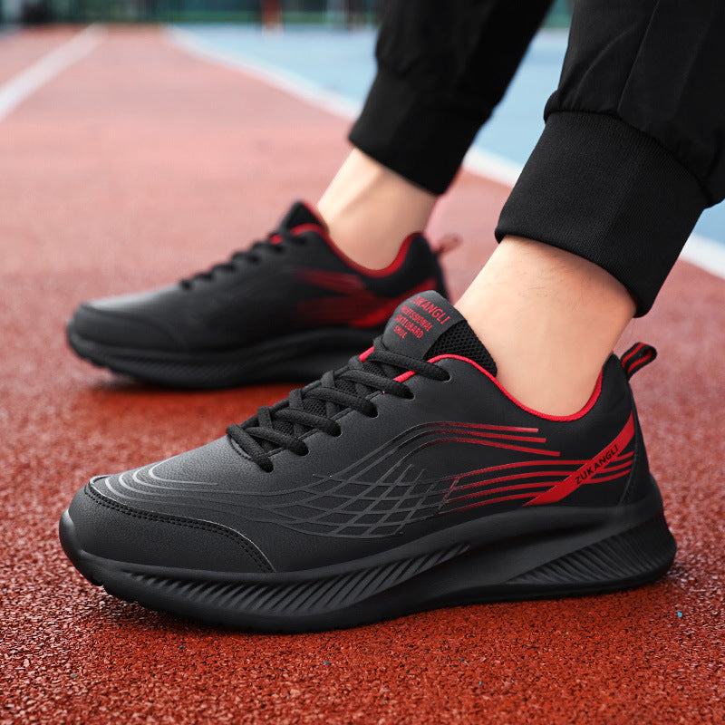 Men’s Winter Guard Leather Athletic Runner Shoes