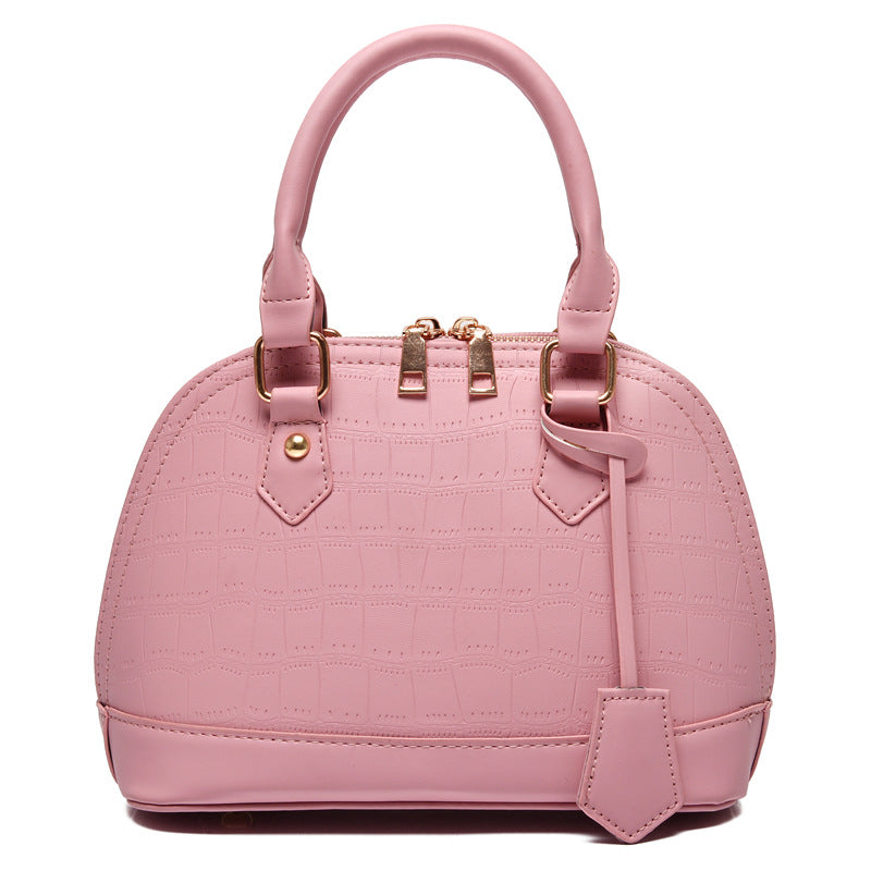 Crocodile Texture Classic Handbag