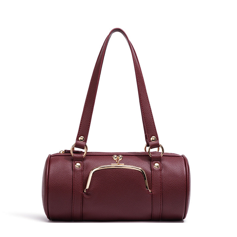 Vintage Boston Barrel Handbag