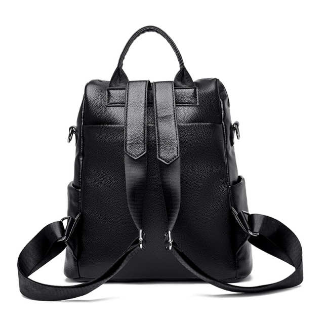 Chic Convertible Black Backpack