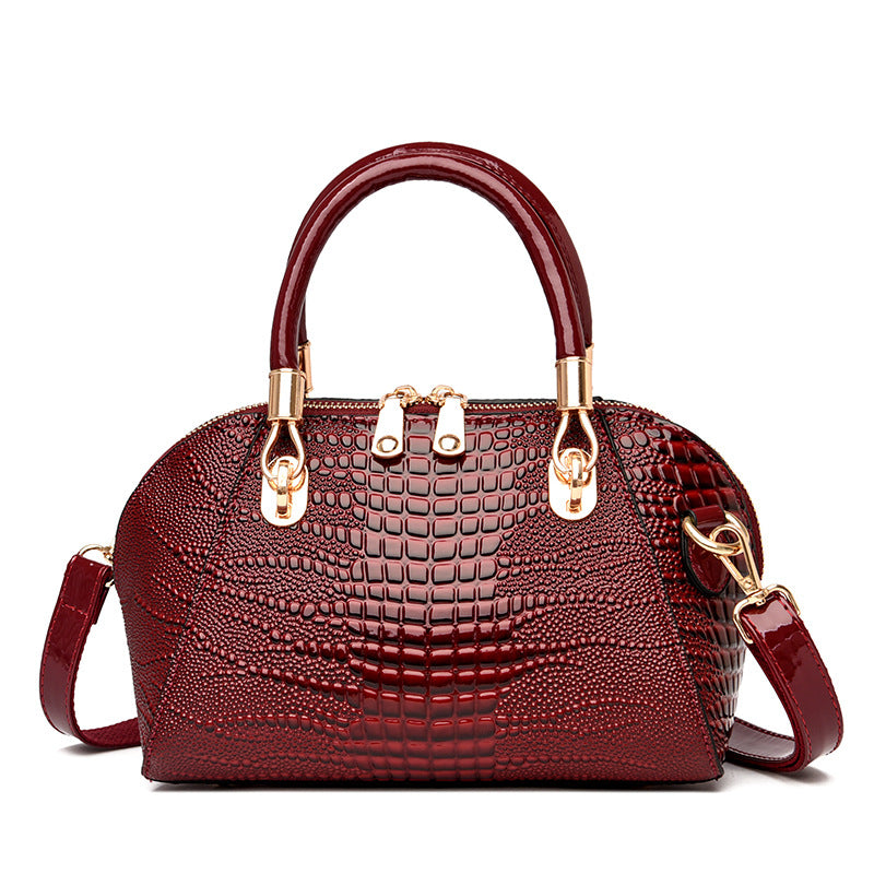 Crocodile Pattern Large Capacity Fashion Handbag