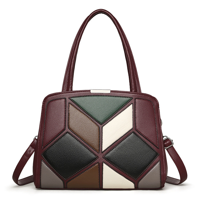 Geometric Heritage Shoulder Bag