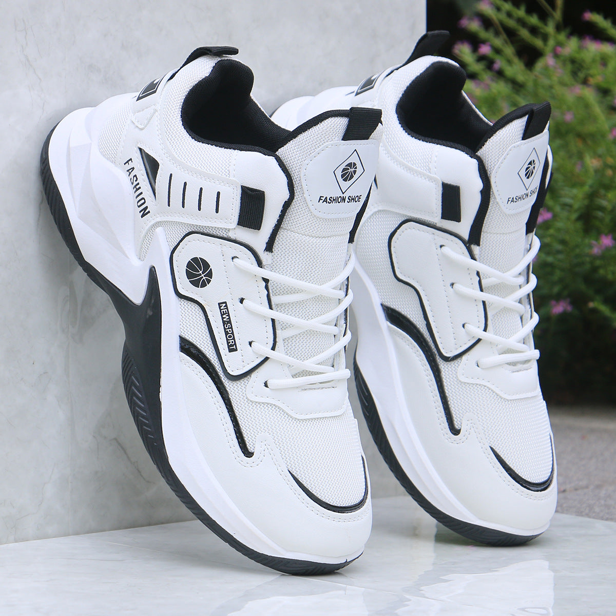 Men's Professional Padded High-Top Sport Runner Shoes